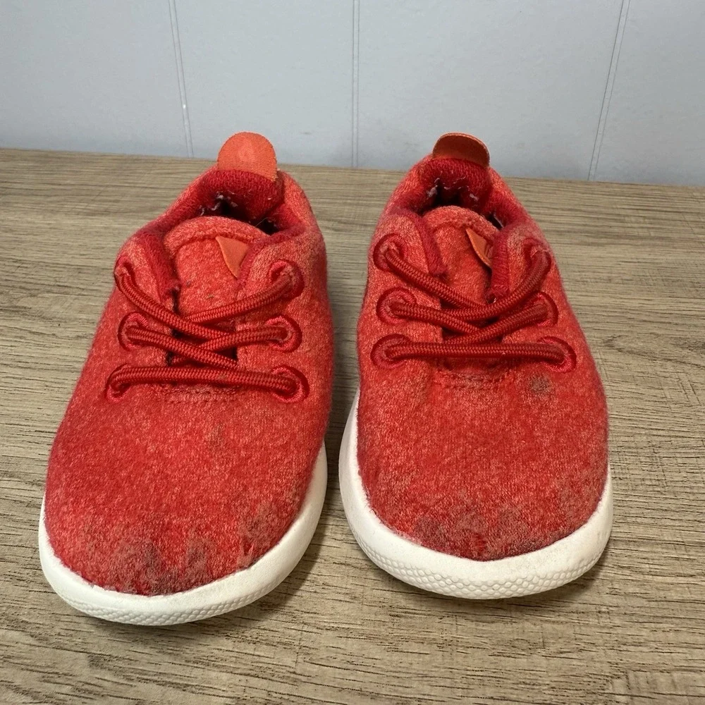Allbirds Smallbirds Toddler Wool Runner Sneaker SMB‎ |T5 Deep Red Comfy Washable